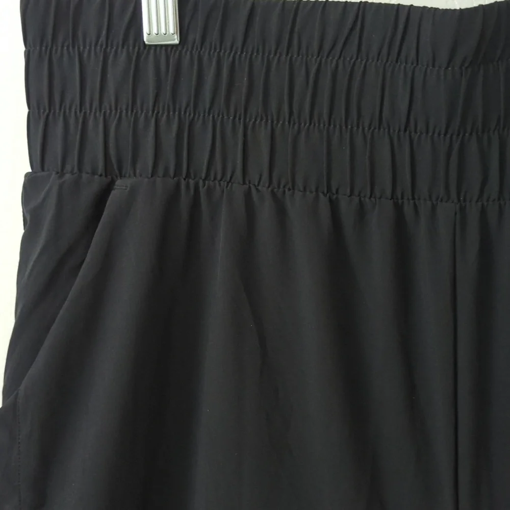 NWT! ~ALL IN MOTION~ BLACK WIDE WAIST VERY LONG ACTIVE WIDE LEG PANTS-L/LONG - Picture 4 of 9